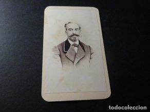 Fotografía antigua: CARTE DE VISITE RETRATO DE JAVIER AGUILAR SIN FOTOGRAFO MADRID